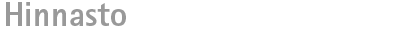 Hinnasto